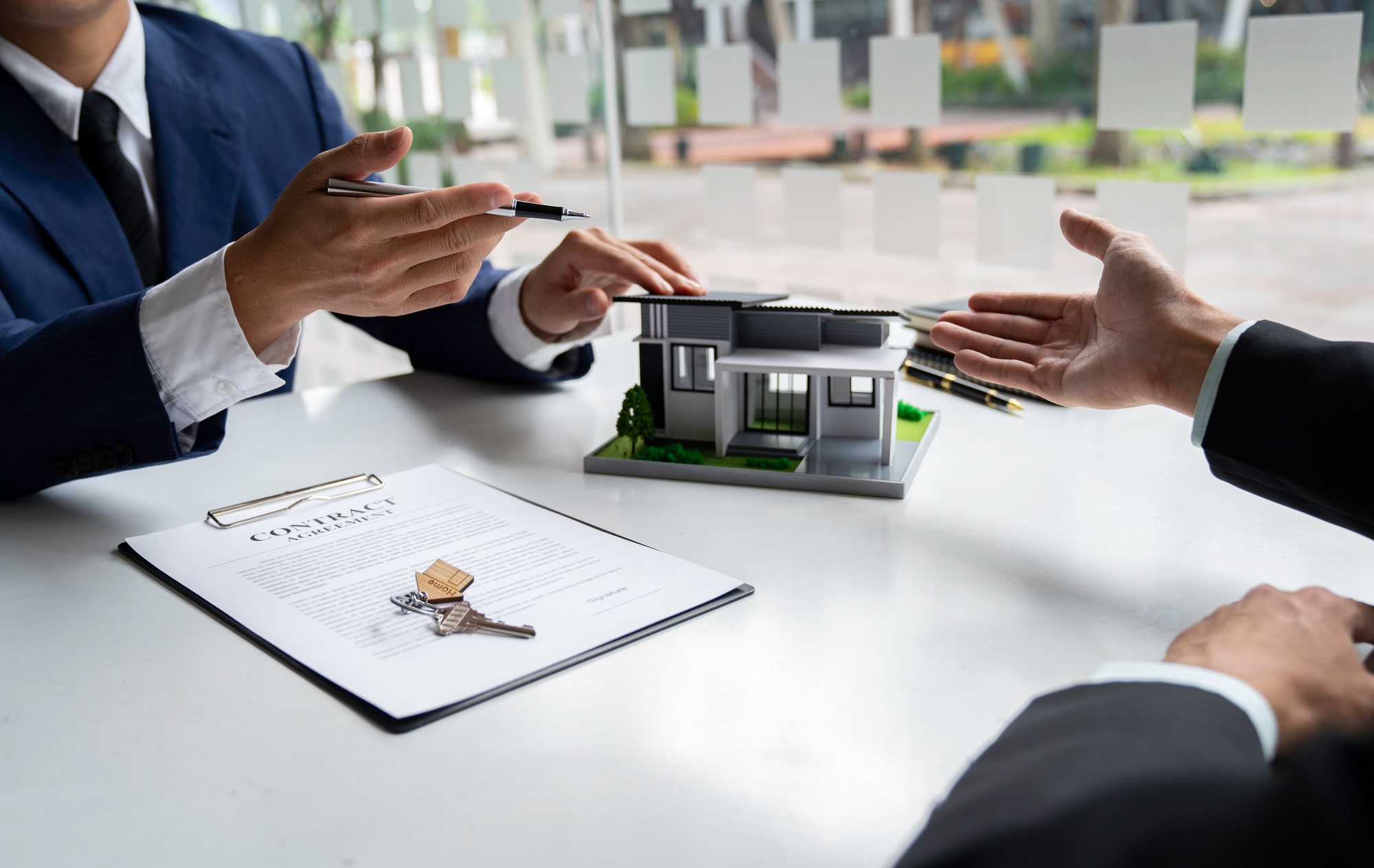 Negotiating home purchase prices, employment contracts, real estate agents, contract documents, home